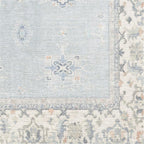 RUGGABLE Washable Vintage Area Rug – Verena Soft Blue 3x5, Stain-Resistant - Image 4