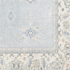 RUGGABLE Washable Vintage Area Rug – Verena Soft Blue 6x9, Stain-Resistant - Image 4