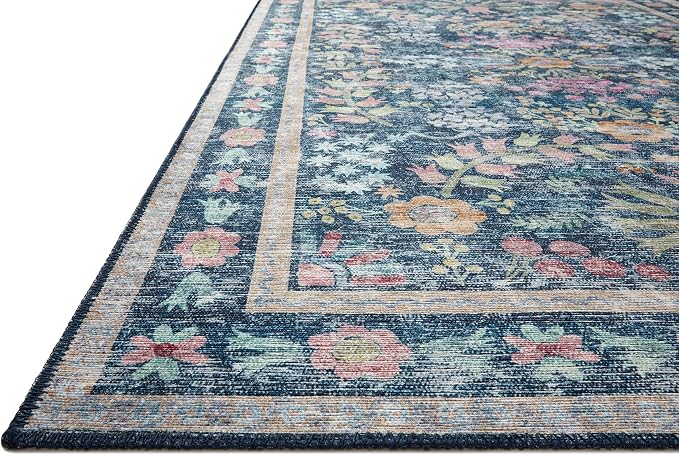Loloi Rifle Paper Co. Maison Collection MAO-06 Blue/Multi 7'-6" x 9'-6" - Image 2