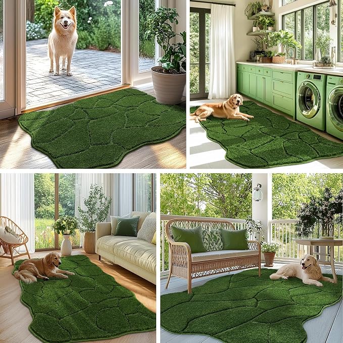 Large Dog Door Mat for Muddy Paws, 22x47 Absorbent Dirt Trapper Long Door Mat - Image 6