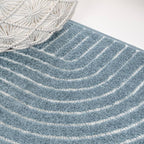 JONATHAN Y Hallie High-Low Curve Dark Blue/Cream 5x8 Indoor/Outdoor Area Rug - Image 10