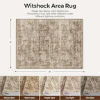 WITSHOCK 6x9 Area Rugs for Living Room: Machine Washable Non Slip Modern - Image 2