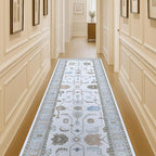 Fame Living Cream Grey Oushak Runner Rug, Modern Runners, Runner by FameLiving%7COushakRugs