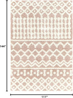 Livabliss Hapsburg Moroccan Shag Area Rug, Dusty Pink - Image 2