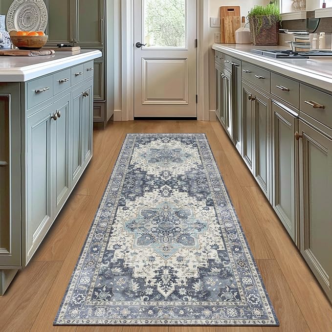 GENIMO 2'6"x10 Runner Rugs for Hallway, Machine Washable Non Slip Vintage Rugs - Image 7