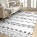 BESTSWEETIE 4x6 Area Rugs for Living Room Washable Moroccan Farmhouse Neutral - Image 7