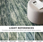 2x3 Modern Abstract Rug for Entryway, Dark Green Super Soft Small Area Rug - Image 4
