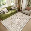 Washable 4x6 Rugs for Living Room, Boho Non-Slip Vintage Distress Small Rugs by Hedwior