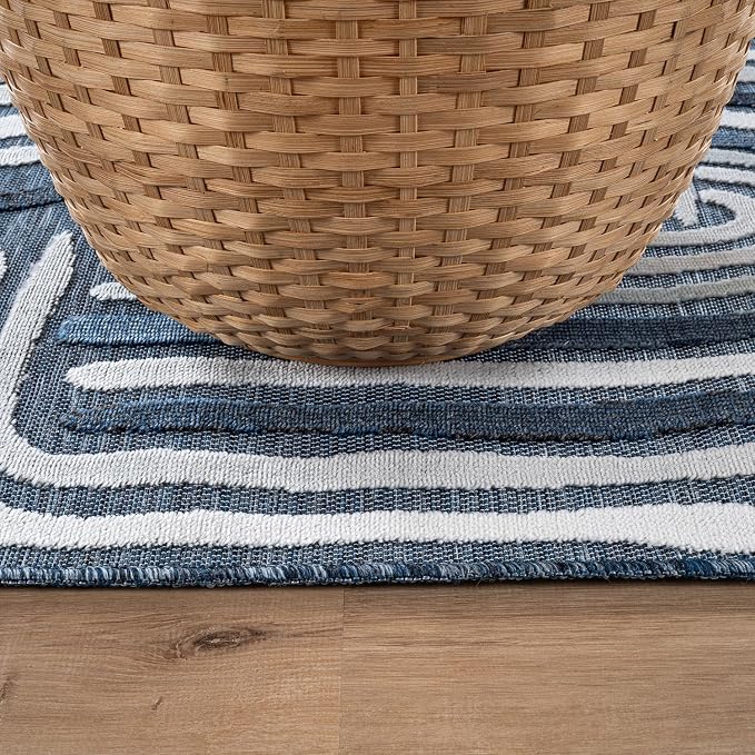 CAMILSON Indoor Outdoor Rug, Easy-Cleaning Non-Shedding Living Room, Garden and - Image 7