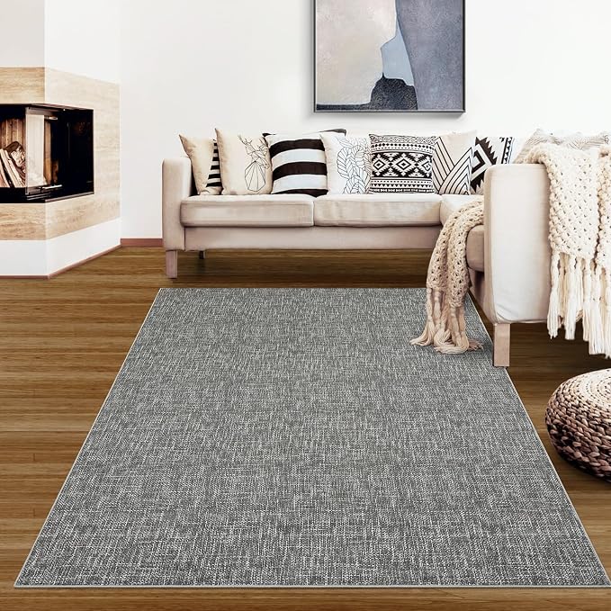 RUGSREAL Bedroom Area Rug 4x6 Modern Abstract Area Rug Stain Resistant Small - Image 3