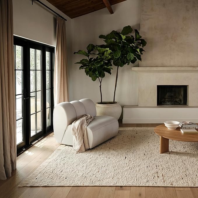 Rugs USA Juju Ivory/Grey, Diamond Trellis, Soft and Cozy, High Traffic by RugsUSA