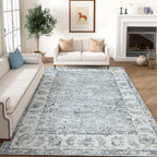 jinchan Fiora Washable Area Rug 8x10 by JINCHAN