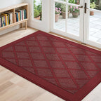 COSY HOMEER Non-Slip Door Mat 32"x48", Entryway Rugs Low Profile Absorbent Dirt by COSYHOMEER