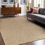 Easy Jute Rugs 5x7 Natural Color Living Room Indoor Outdoor Area Rug - Image 8