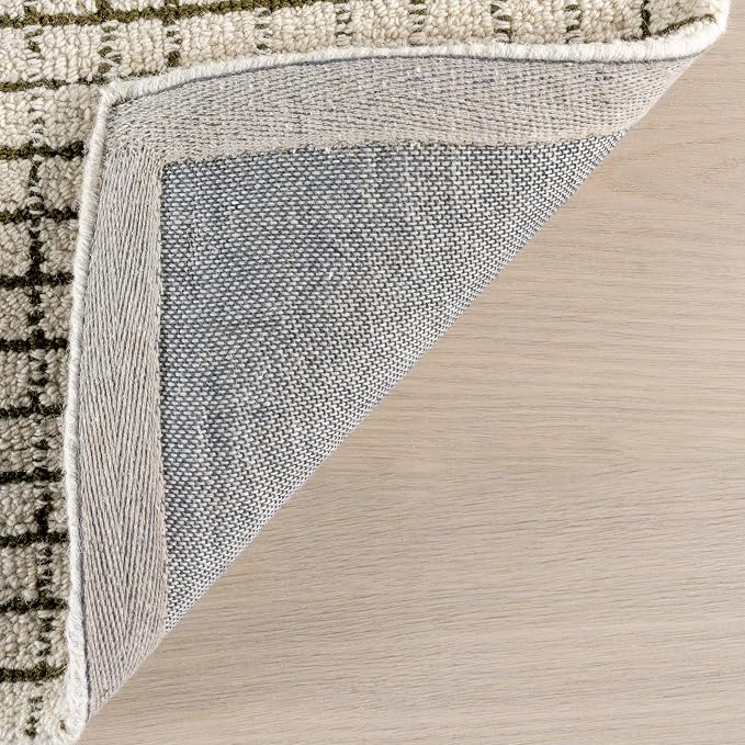 Rugs USA Melrose Green/Ivory, Wool & Cotton, Soft and Cozy, High Traffic - Image 5