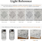 Gray 8x10 Area Rug Washable Vintage Living Room Carpet Non Slip Retro - Image 9