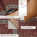 Turkish 4x6 Rug for Living Room Small - Image 5