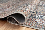 Loloi Chris Loves Julia Jules Collection JUL-06 Denim/Spice 2'-0'' x 5'-0'' - Image 9