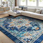 Easy-Going Area Rug 6x9 Washable Boho Rugs by Easy-Going