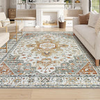 Moynesa Ultra-Thin Washable Area Rug 8x10, Large Living Room Rugs by Moynesa