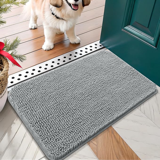 OLANLY Dog Door Mat for Muddy Paws 30x17, Absorbs Moisture and Dirt, Absorbent by OLANLY