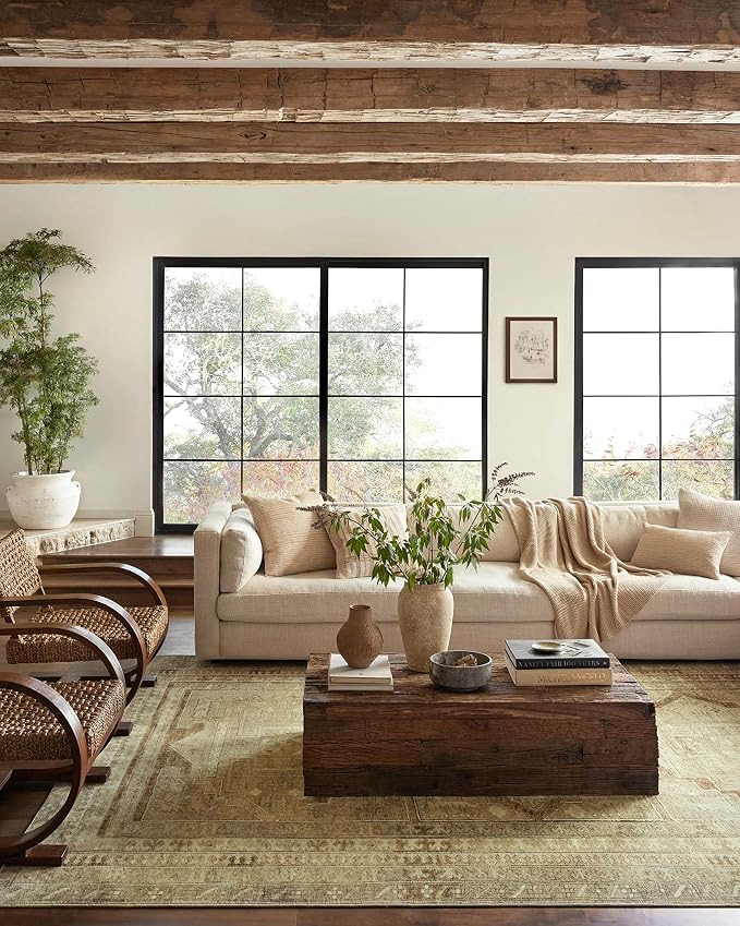 Loloi Magnolia Home by Joanna Gaines Sinclair Collection SIN-02 Khaki/Tobacco - Image 3