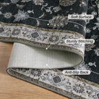 Tangsoo 2.6x8 Hallway Runner Rug, Floral Vintage Washable Non-Slip Runner Rug - Image 6
