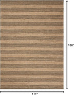 Loloi Chris Loves Julia Judy Collection JUD-06 Natural/Chocolate 9'-3" x 13' - Image 2