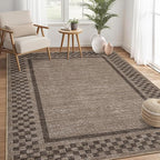 GarveeHome 4x6 Rug Small Washable Living Room Rug Modern Bordered Area Rugs - Image 8