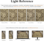 10x12 Brown Vintage Area Rug for Living Room Bedroom Large Distressed Rustic - Image 8