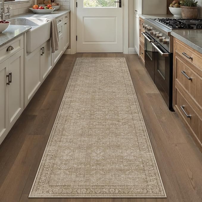 2x10 Light Brown Area Rug Runners - Image 5