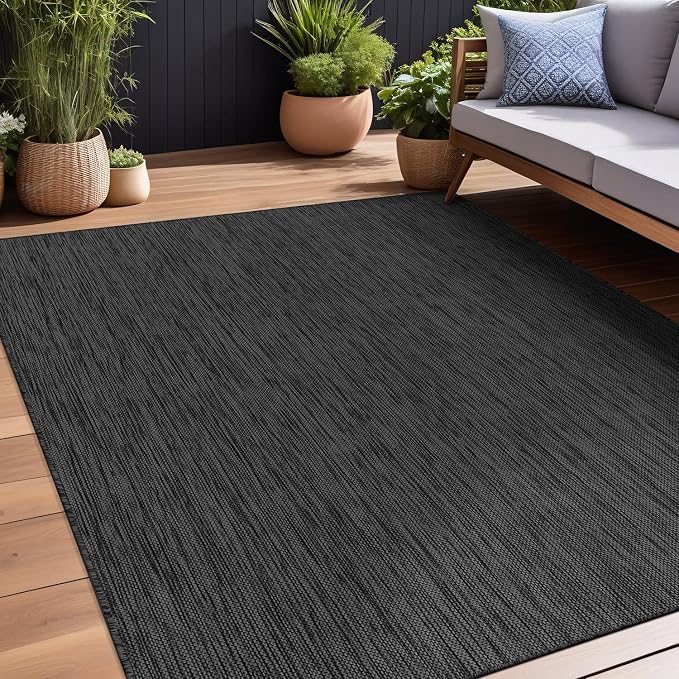 Beverly Rug Indoor Outdoor Rug 10x14, Washable Outside Carpet - Image 5