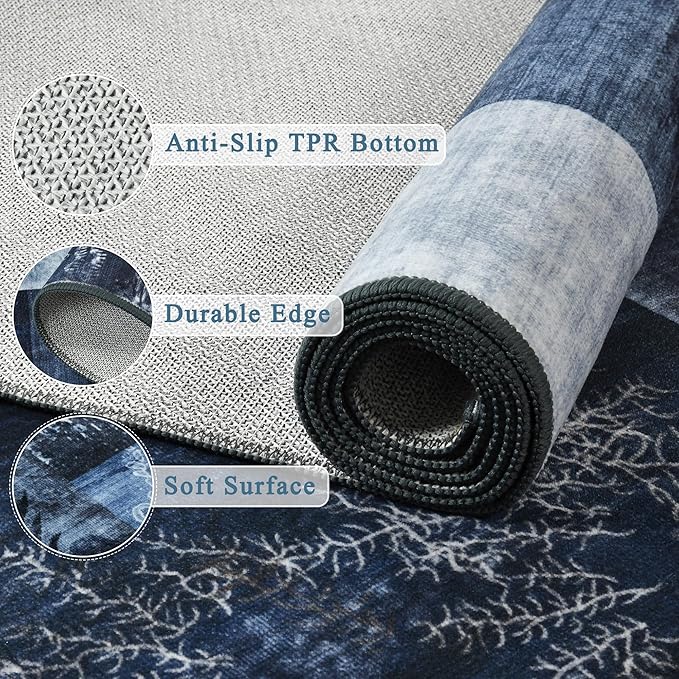 Tepook Modern Area Rug for Living Room, 6x9 Geometric Large Rugs for Bedroom - Image 6