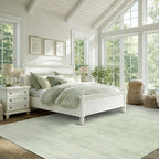 Sage Green 9x12 Area Rug Living Room Minimalist Modern Abstract Style Extra by BILEEHOME