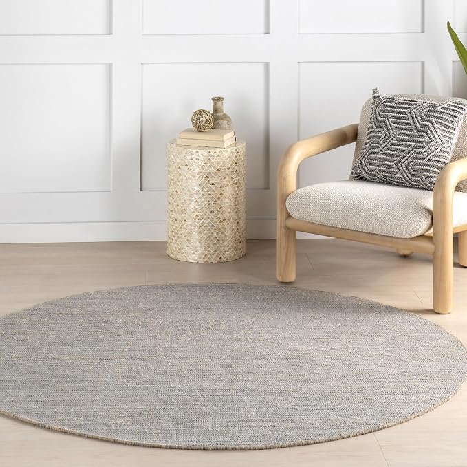 Nuloom Elfriede Handmade, Jute & Cotton, Textured and Earthy, High Traffic by nuLOOM