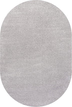 JONATHAN Y Haze Solid Low-Pile Light Gray 3x5 Oval Indoor Area Rug, Minimalist - Image 2