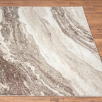LUXE WEAVERS Lagos Collection 7983 Brown 2x7 Art Deco Geometric Area Rug - Image 7