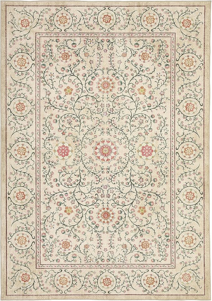 GarveeHome Boho 8x10 Area Rugs for Living Room, Floral Vintage Rugs for Bedroom - Image 4