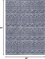 Beverly Rug Waikiki Indoor Outdoor Rug 5x7, Washable Outside Carpet - Image 2