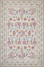 Loloi Rifle Paper Co. Rosa Collection RSA-01 Ivory 2'-6" x 12'-0" Runner Rug - Image 4