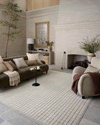 Loloi Amber Lewis Bexley Collection BEX-04 Slate/Natural 2'-7" x 4' Accent Rug by Loloi