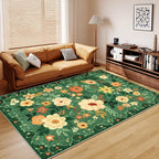 DUKINO 8x10 Area Rug, Floral Rugs - Image 8