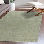 Eyely UES100O-5 Supersoft Haze Solid Low-Pile Indoor Area Rug - Image 7