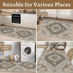 Tangsoo Washable Rug 4x6 Area Rug, Vintage Rug Indoor - Image 6