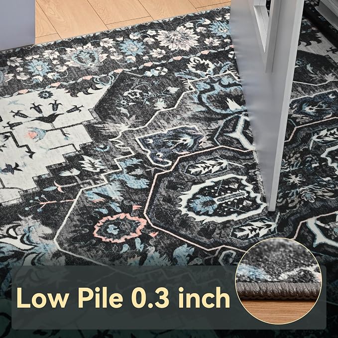 YJ.GWL Area Rugs for Living Room 4x6 Machine Washable Rugs for Bedroom - Image 7