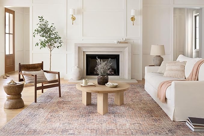 Loloi Skye Collection SKY-01 Blush/Grey 2'-6" x 10'-0" Runner Rug - Image 7