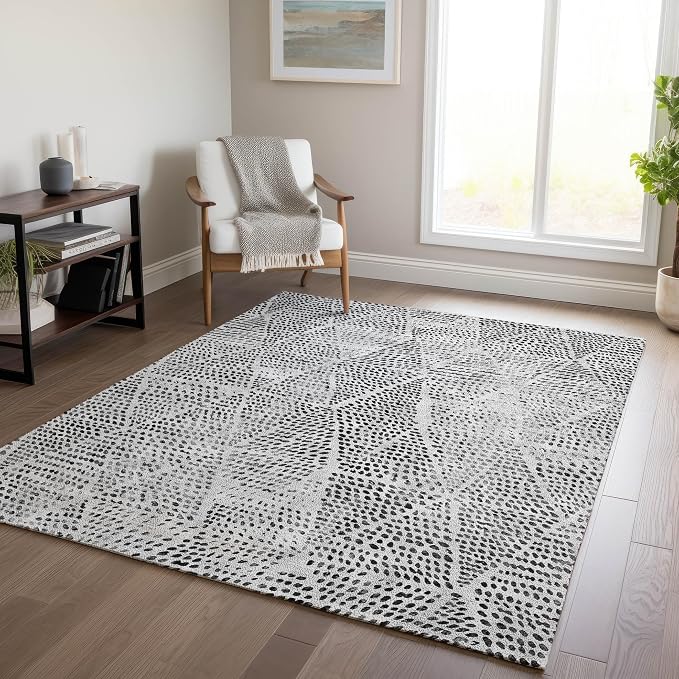 Addison Rugs Chantille ACN591 Pewter 5' x 7'6" Indoor Outdoor Area Rug - Image 2