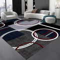Area Rug 8x10 Modern Abstract Circle Rugs, Machine Washable & Non-Slip by Unknown