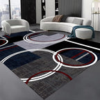 Area Rug 2x3 Modern Abstract Circle Rugs, Machine Washable & Non-Slip by Unknown