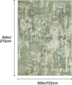 GENIMO 5x7 Area Rugs for Living Room, Machine Washable Rug Non Slip, Low Pile - Image 2